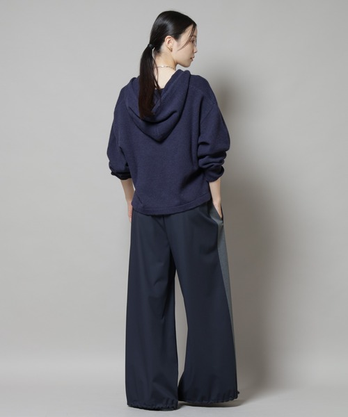 NANO universe（ナノユニバース）の「スキッパーフードニット（ニット/セーター・レディース・グレー/ベージュ/ネイビー・FREE）」の21枚目の写真