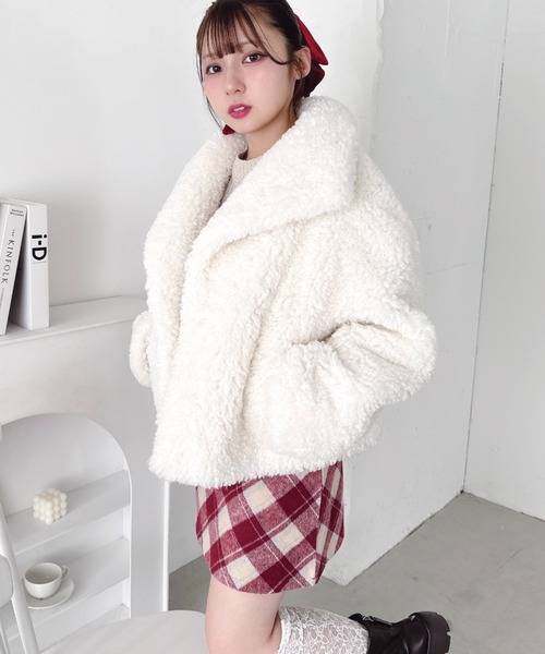 セール】プードルファージャケット（ステンカラーコート）｜Loueme