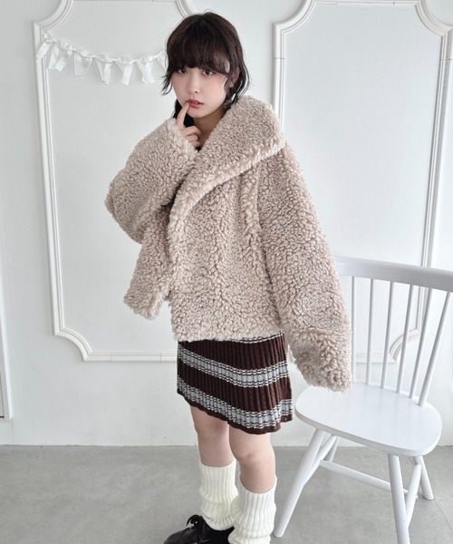 セール】プードルファージャケット（ステンカラーコート）｜Loueme