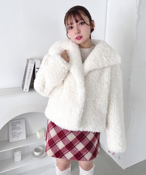 セール】プードルファージャケット（ステンカラーコート）｜Loueme