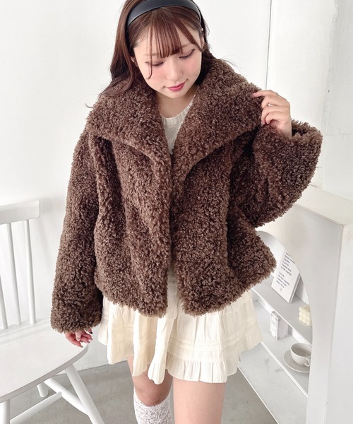 セール】プードルファージャケット（ステンカラーコート）｜Loueme