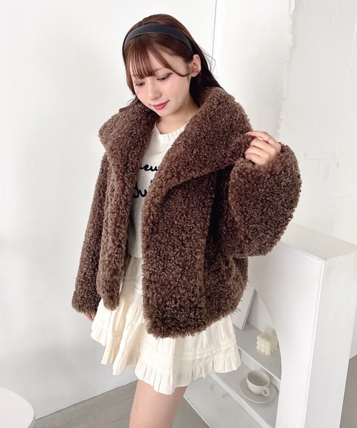 セール】プードルファージャケット（ステンカラーコート）｜Loueme