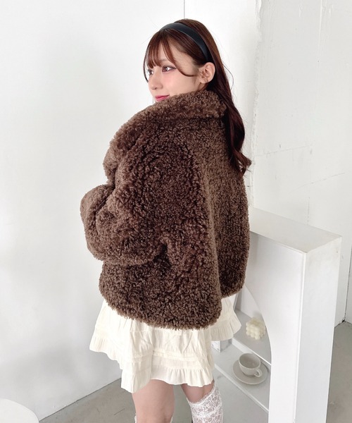 セール】プードルファージャケット（ステンカラーコート）｜Loueme