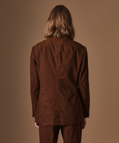 40ｃｔ＆525（フォーティーカラッツアンドゴーニーゴ）の「【Sサイズ～】ドビーキャラメルコールジャケット（テーラードジャケット・メンズ・ダークブラウン/カーキ系6・04/03/02/01）」の9枚目の写真