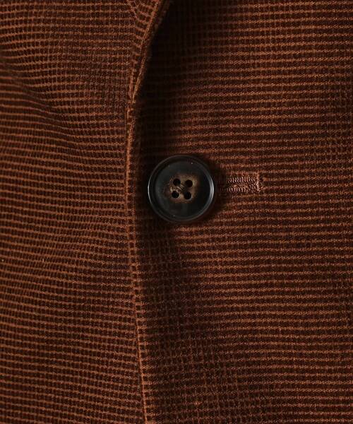 40ｃｔ＆525（フォーティーカラッツアンドゴーニーゴ）の「【Sサイズ～】ドビーキャラメルコールジャケット（テーラードジャケット・メンズ・ダークブラウン/カーキ系6・04/03/02/01）」の8枚目の写真