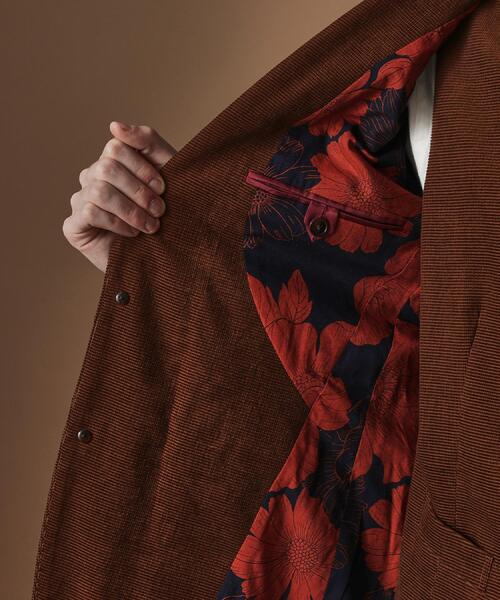 40ｃｔ＆525（フォーティーカラッツアンドゴーニーゴ）の「【Sサイズ～】ドビーキャラメルコールジャケット（テーラードジャケット・メンズ・ダークブラウン/カーキ系6・04/03/02/01）」の17枚目の写真