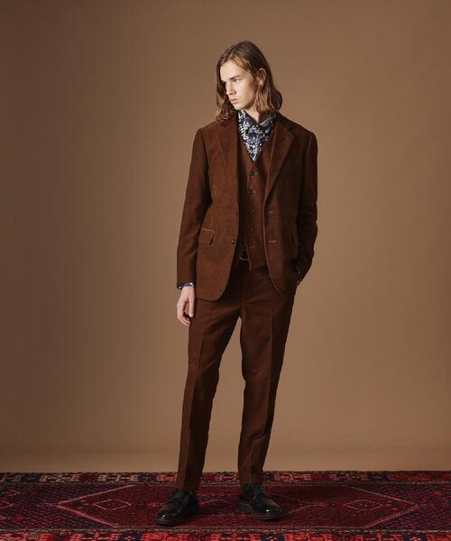 40ｃｔ＆525（フォーティーカラッツアンドゴーニーゴ）の「【Sサイズ～】ドビーキャラメルコールジャケット（テーラードジャケット・メンズ・ダークブラウン/カーキ系6・04/03/02/01）」の18枚目の写真