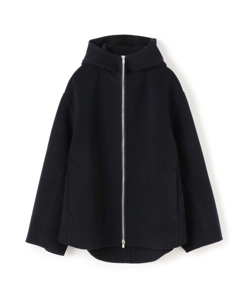 ウールカシミヤダブルフェイス フーデッドショートコート（その他