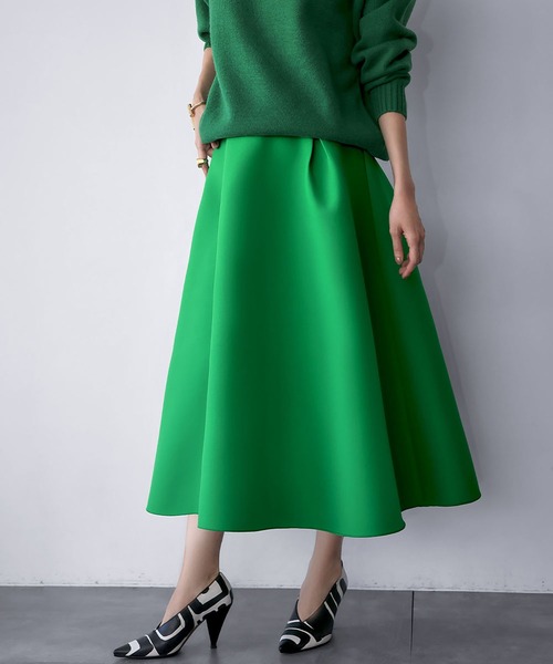 2025AW】ボンディング タック フレアスカート（スカート）｜ELFRANK