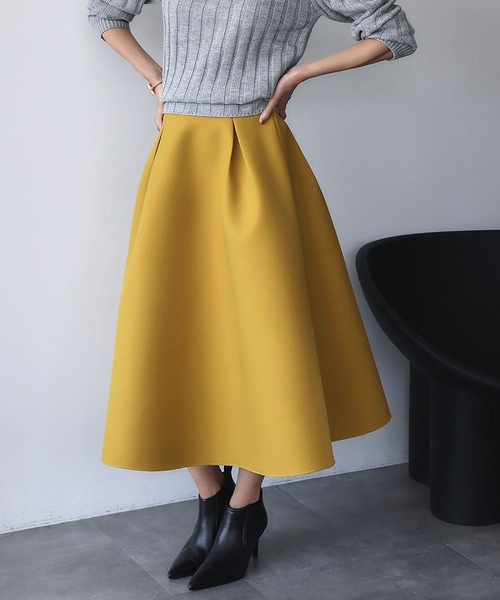 セール】【2025AW】ボンディング タック フレアスカート（スカート