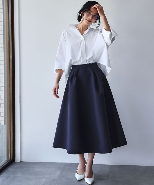 2025AW】ボンディング タック フレアスカート（スカート