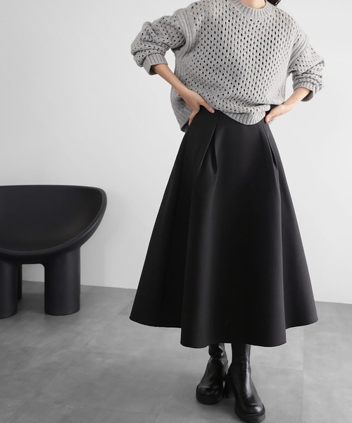 セール】【2025AW】ボンディング タック フレアスカート（スカート