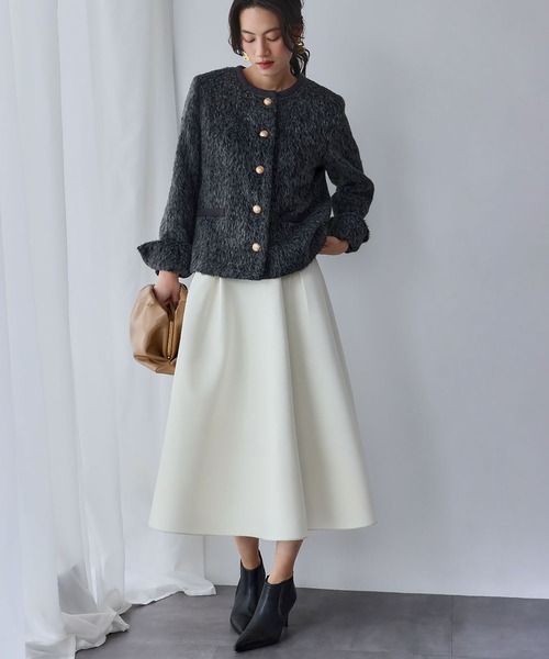 セール】【2025AW】ボンディング タック フレアスカート（スカート