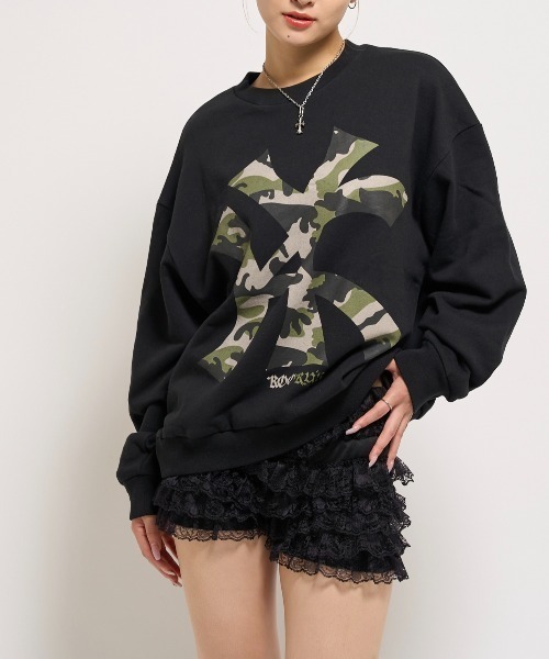 WHO'S WHO gallery（フーズフーギャラリー）の「KOOKYN KYビックプリントクルー（スウェット・レディース・アッシュグレー/ブラック/ネイビー/ホワイト系その他/ブルー系その他・SMALL/MEDIUM/LARGE）」の18枚目の写真