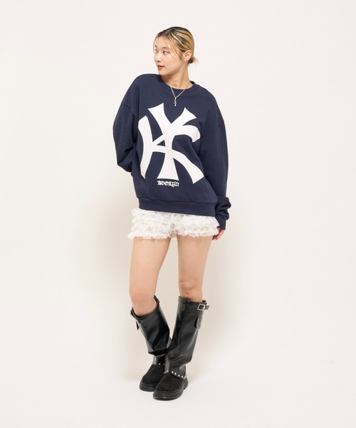 WHO'S WHO gallery（フーズフーギャラリー）の「KOOKYN KYビックプリントクルー（スウェット・レディース・アッシュグレー/ブラック/ネイビー/ホワイト系その他/ブルー系その他・SMALL/MEDIUM/LARGE）」の11枚目の写真