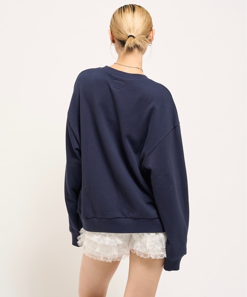 WHO'S WHO gallery（フーズフーギャラリー）の「KOOKYN KYビックプリントクルー（スウェット・レディース・アッシュグレー/ブラック/ネイビー/ホワイト系その他/ブルー系その他・SMALL/MEDIUM/LARGE）」の10枚目の写真