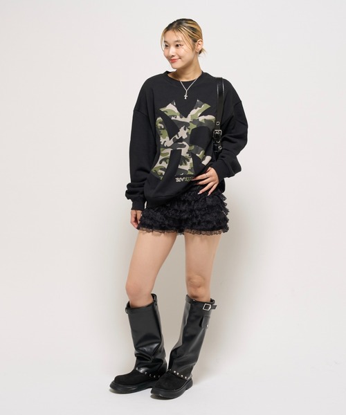 WHO'S WHO gallery（フーズフーギャラリー）の「KOOKYN KYビックプリントクルー（スウェット・レディース・アッシュグレー/ブラック/ネイビー/ホワイト系その他/ブルー系その他・SMALL/MEDIUM/LARGE）」の19枚目の写真