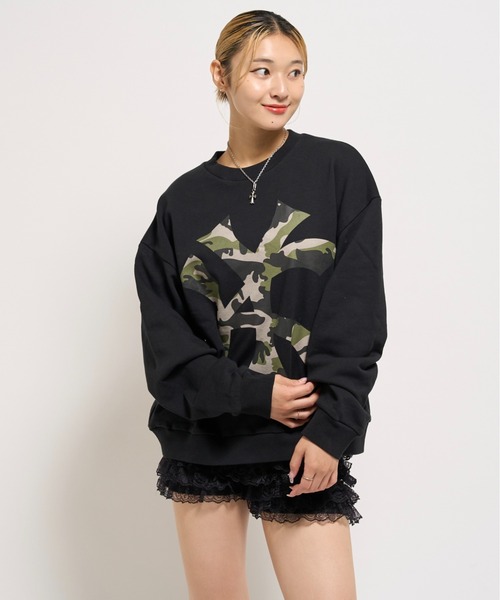 WHO'S WHO gallery（フーズフーギャラリー）の「KOOKYN KYビックプリントクルー（スウェット・レディース・アッシュグレー/ブラック/ネイビー/ホワイト系その他/ブルー系その他・SMALL/MEDIUM/LARGE）」の13枚目の写真