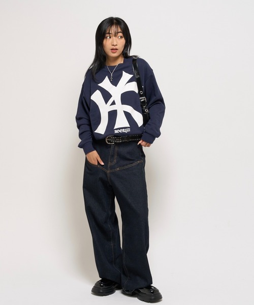 WHO'S WHO gallery（フーズフーギャラリー）の「KOOKYN KYビックプリントクルー（スウェット・レディース・アッシュグレー/ブラック/ネイビー/ホワイト系その他/ブルー系その他・SMALL/MEDIUM/LARGE）」の12枚目の写真