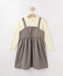 SHOO・LA・RUE | 【100-150cm】ジップ使いチェックドッキングワンピース(ワンピース)