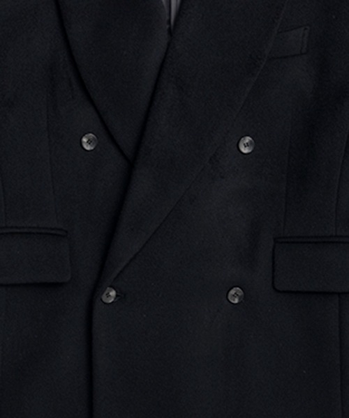 PRANK PROJECT（プランクプロジェクト）の「スーパービックコート / Super Big Coat（チェスターコート・レディース・チャコールグレー/グレイッシュベージュ/ブラック・FREE）」の7枚目の写真