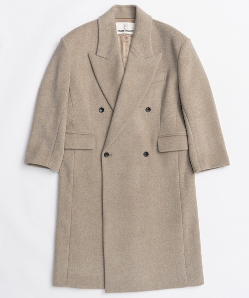 PRANK PROJECT（プランクプロジェクト）の「スーパービックコート / Super Big Coat（チェスターコート・レディース・チャコールグレー/グレイッシュベージュ/ブラック・FREE）」の13枚目の写真