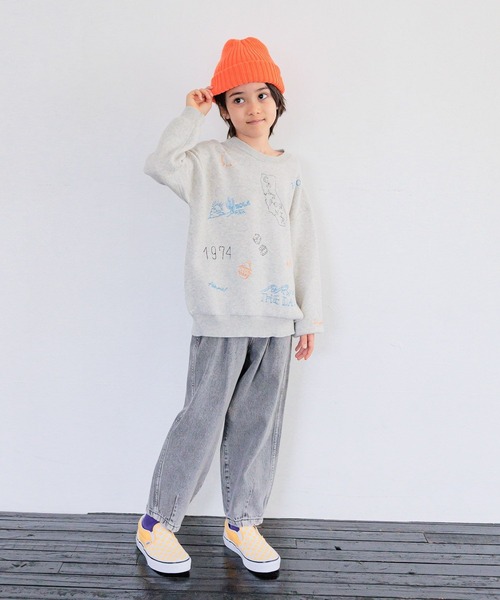 BAYFLOW（ベイフロー）の「[選べるデザイン♪]アソートスウェットライクニット(KIDS)（ニット/セーター・キッズ・グレー/チャコール/ネイビー・110cm/130cm/150cm）」の18枚目の写真