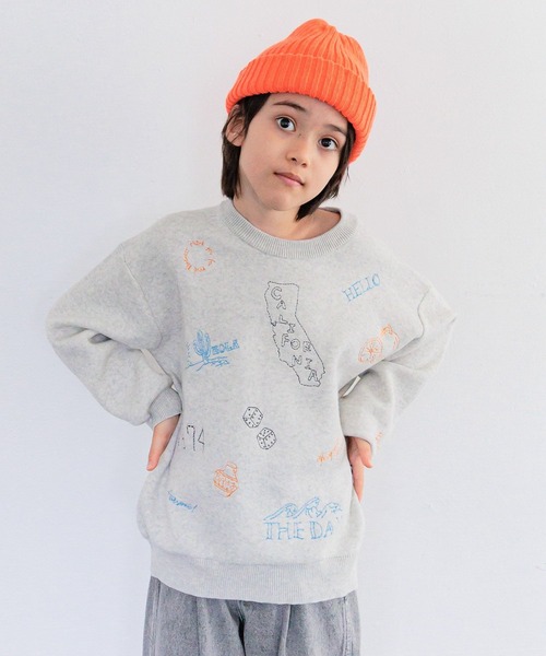 BAYFLOW（ベイフロー）の「[選べるデザイン♪]アソートスウェットライクニット(KIDS)（ニット/セーター・キッズ・グレー/チャコール/ネイビー・110cm/130cm/150cm）」の19枚目の写真