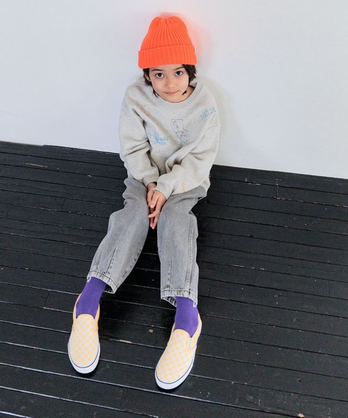 BAYFLOW（ベイフロー）の「[選べるデザイン♪]アソートスウェットライクニット(KIDS)（ニット/セーター・キッズ・グレー/チャコール/ネイビー・110cm/130cm/150cm）」の21枚目の写真