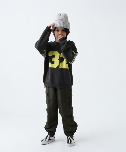BAYFLOW（ベイフロー）の「[選べるデザイン♪]アソートスウェットライクニット(KIDS)（ニット/セーター・キッズ・グレー/チャコール/ネイビー・110cm/130cm/150cm）」の5枚目の写真