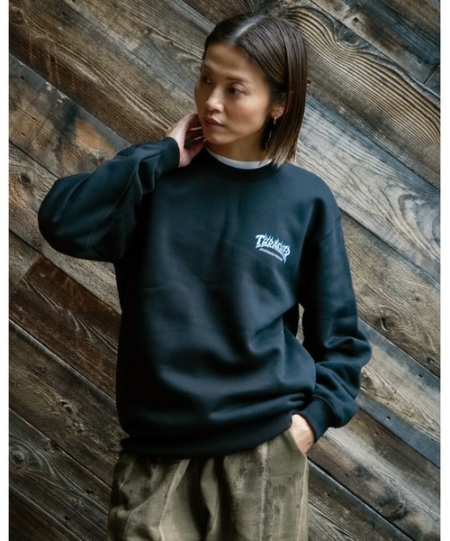 TREASURE スウェット ブラック JERZEES（ジャージーズ） トレーナー スウェット BLACK CATS SWEAT