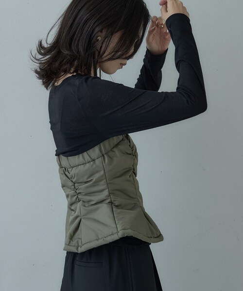 GALLEST（ギャレスト）の「MA1ビスチェ（その他アウター・レディース・オリーブ/ブラック・36）」の8枚目の写真