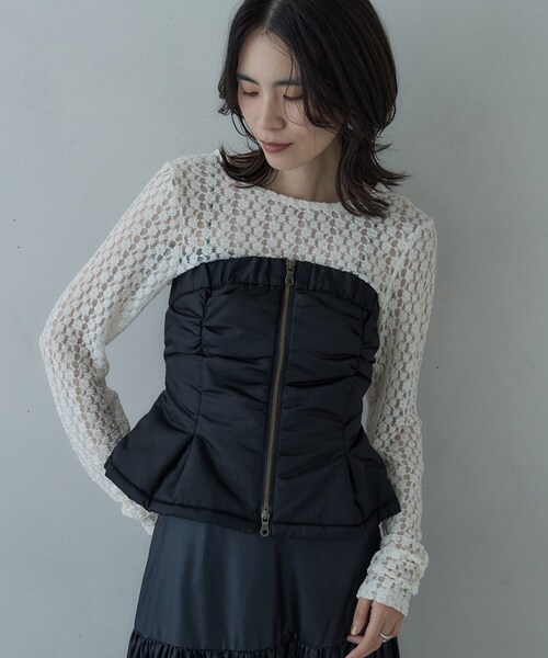 GALLEST（ギャレスト）の「MA1ビスチェ（その他アウター・レディース・オリーブ/ブラック・36）」の14枚目の写真