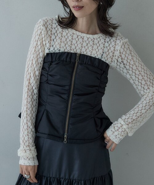 GALLEST（ギャレスト）の「MA1ビスチェ（その他アウター・レディース・オリーブ/ブラック・36）」の12枚目の写真