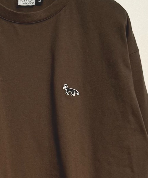 ブラック ロゴ刺繍 長袖カットソー M ロングスリーブTシャツ＜バックロゴ刺繍＞ （カットソー）｜VAN