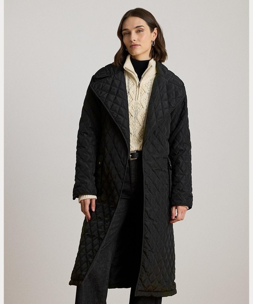 ベルテッド ダイヤモンドキルテッド ラップ コート（その他アウター