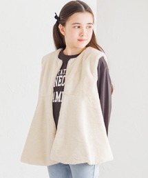 coca（coca）（コカ）の「キッズ フェイクファージップベスト（ベスト）」