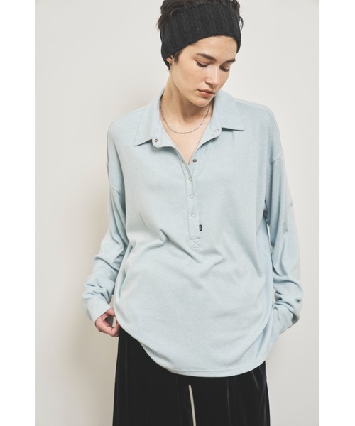 VION（ヴィオン）の「Polo Lose Long Sleeve TEE / ポロルーズロング