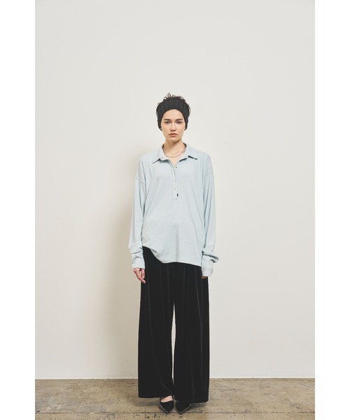 VION（ヴィオン）の「Polo Lose Long Sleeve TEE / ポロルーズロング
