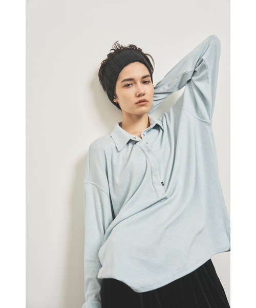 VION（ヴィオン）の「Polo Lose Long Sleeve TEE / ポロルーズロング