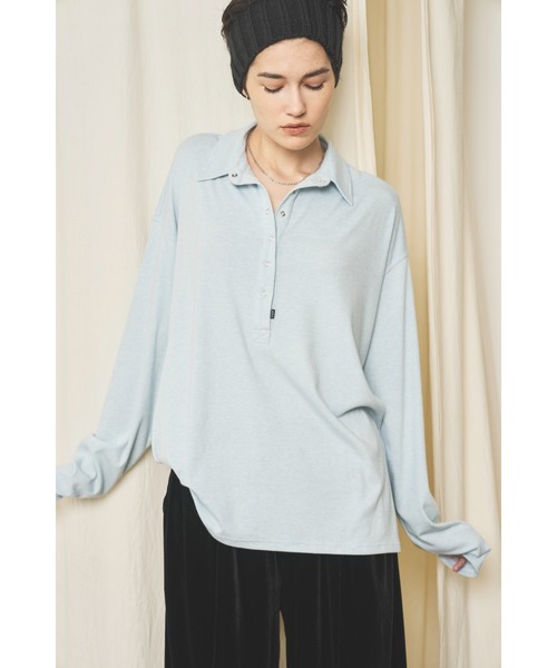 VION（ヴィオン）の「Polo Lose Long Sleeve TEE / ポロルーズロング