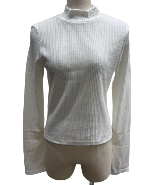 lilLilly(リルリリー)の「ロゴタートルリブトップス(Tシャツ/カットソー・レディース・ブラック/ホワイト/ピンク・FREE)」の2枚目の写真