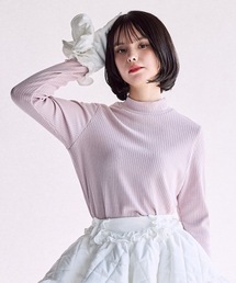 lilLilly | ロゴタートルリブトップス(Tシャツ/カットソー)