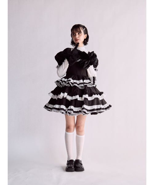 lilLilly(リルリリー)の「ロゴタートルリブトップス(Tシャツ/カットソー・レディース・ブラック/ホワイト/ピンク・FREE)」の13枚目の写真