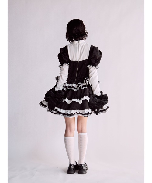 lilLilly(リルリリー)の「ロゴタートルリブトップス(Tシャツ/カットソー・レディース・ブラック/ホワイト/ピンク・FREE)」の12枚目の写真