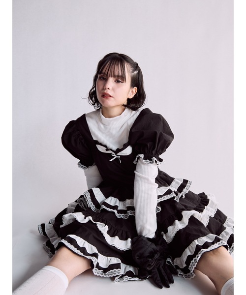 lilLilly(リルリリー)の「ロゴタートルリブトップス(Tシャツ/カットソー・レディース・ブラック/ホワイト/ピンク・FREE)」の11枚目の写真