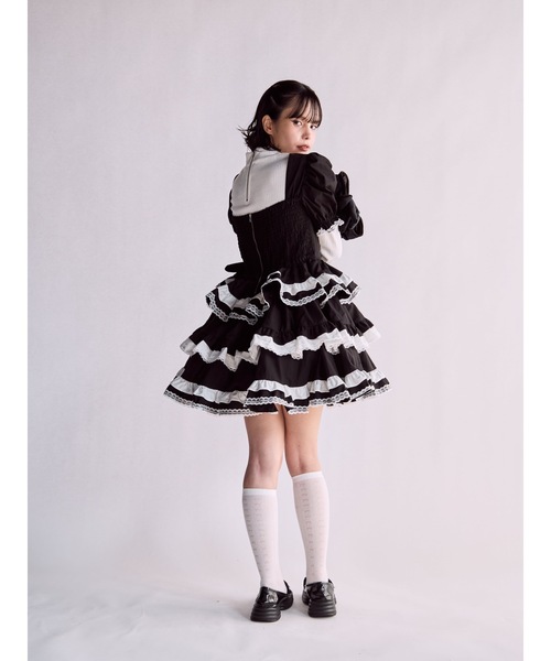 lilLilly(リルリリー)の「ロゴタートルリブトップス(Tシャツ/カットソー・レディース・ブラック/ホワイト/ピンク・FREE)」の10枚目の写真