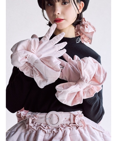 lilLilly(リルリリー)の「ロゴタートルリブトップス(Tシャツ/カットソー・レディース・ブラック/ホワイト/ピンク・FREE)」の8枚目の写真