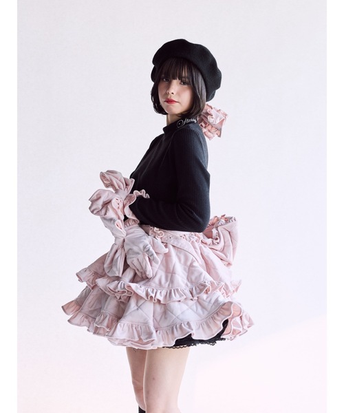 lilLilly(リルリリー)の「ロゴタートルリブトップス(Tシャツ/カットソー・レディース・ブラック/ホワイト/ピンク・FREE)」の4枚目の写真