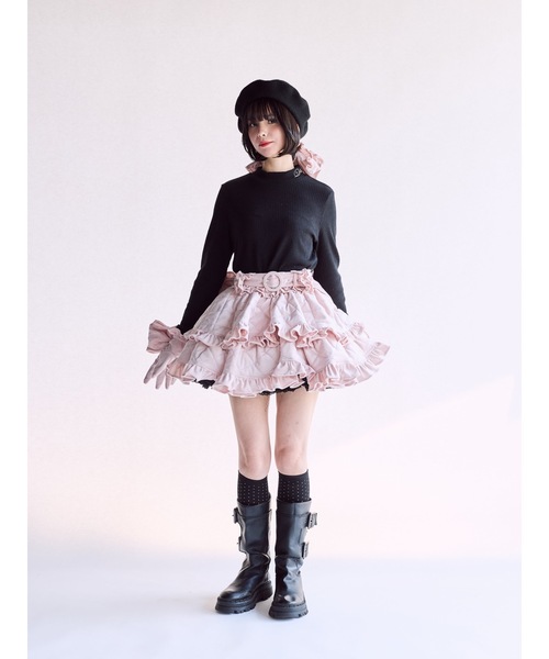 lilLilly(リルリリー)の「ロゴタートルリブトップス(Tシャツ/カットソー・レディース・ブラック/ホワイト/ピンク・FREE)」の22枚目の写真